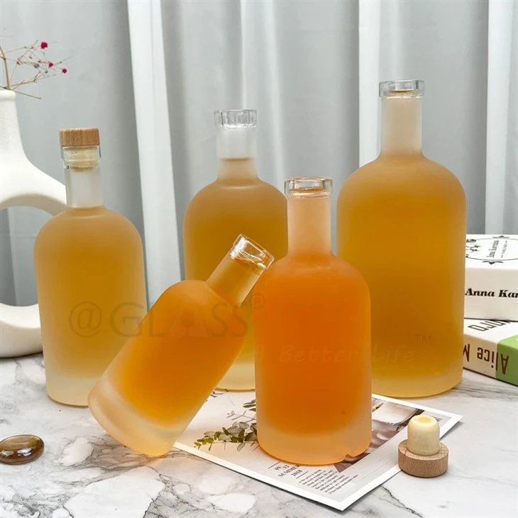 Frosted Glass Bottles